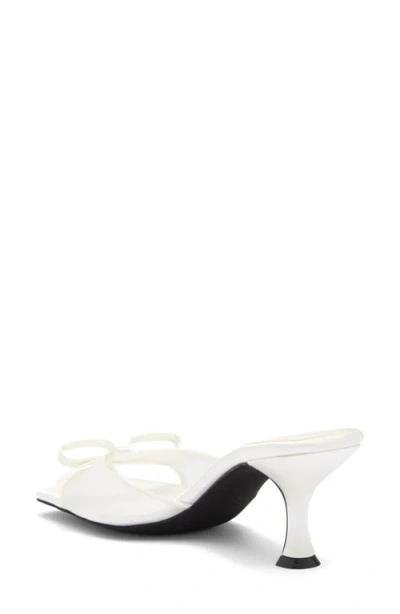 Jeffrey Campbell Sweet On U Kitten Heel Slide Sandal In White