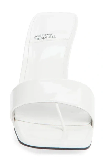Jeffrey Campbell Capture Slide Sandal In White