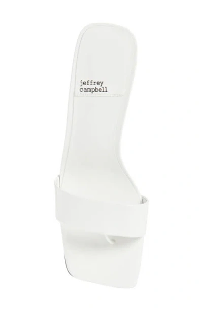 Jeffrey Campbell Capture Slide Sandal In White