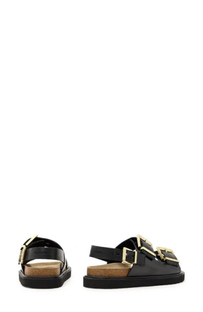 Allsaints Isla Buckle-detail Sandals In Black