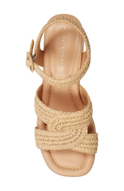 Marc Fisher Ltd Women's Payley Platform Wedge Sandal In Brown