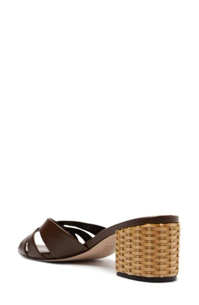 Schutz Keefa Straw Mule Heel In Brown, Women's At Urban Outfitters In Brown