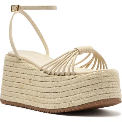 Schutz Livia Platform Wedge Sandal In Multi