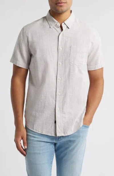 Rails Fairfax Short Sleeve Button-up Shirt In Brown