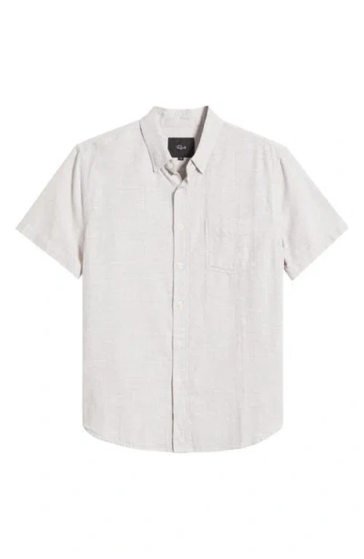 Rails Fairfax Short Sleeve Button-up Shirt In Brown