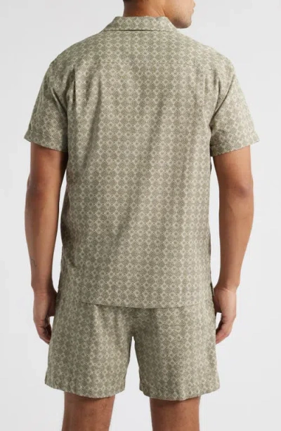 Rails Atlas Linen Blend Camp Shirt In Neutral