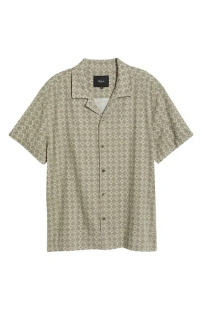 Rails Atlas Linen Blend Camp Shirt In Neutral