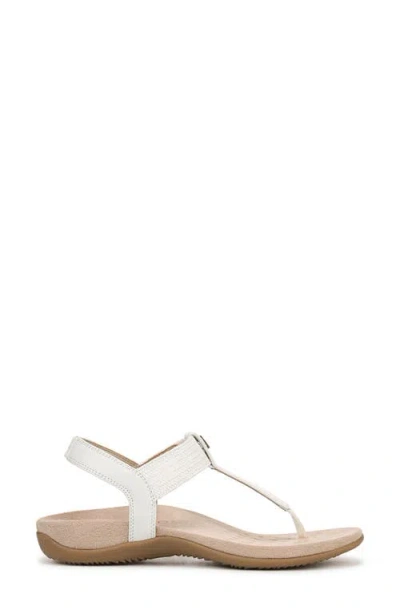 Vionic Brea T-strap Sandal In White