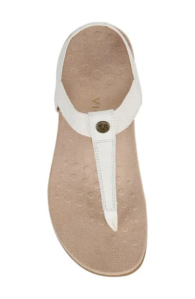 Vionic Brea T-strap Sandal In White