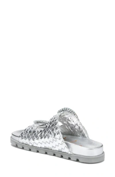 Sam Edelman Women's Tiffanie Slide Flat Sandals In Silver