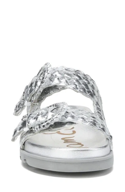 Sam Edelman Women's Tiffanie Slide Flat Sandals In Silver