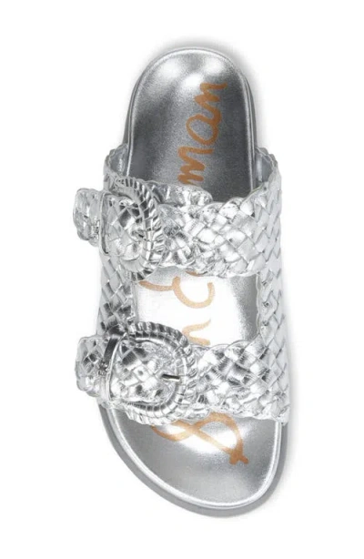 Sam Edelman Women's Tiffanie Slide Flat Sandals In Silver