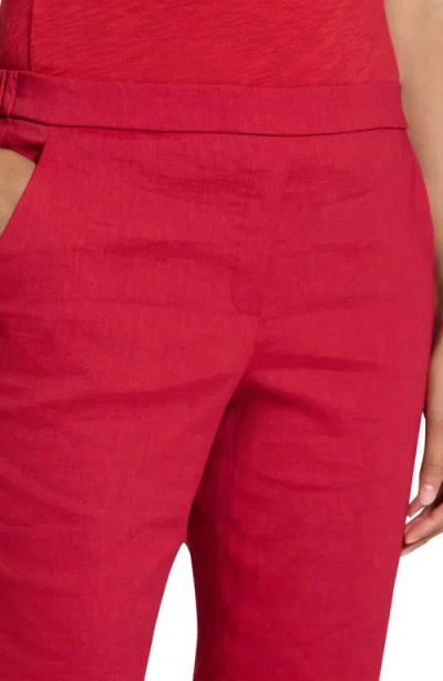 Theory Treeca Pull-on Pant In Good Linen In Red