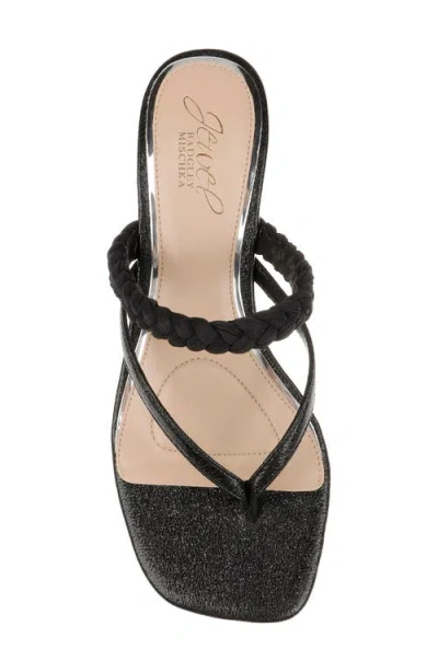 Jewel Badgley Mischka Women's Nadya Kitten Heel Sandals In Black