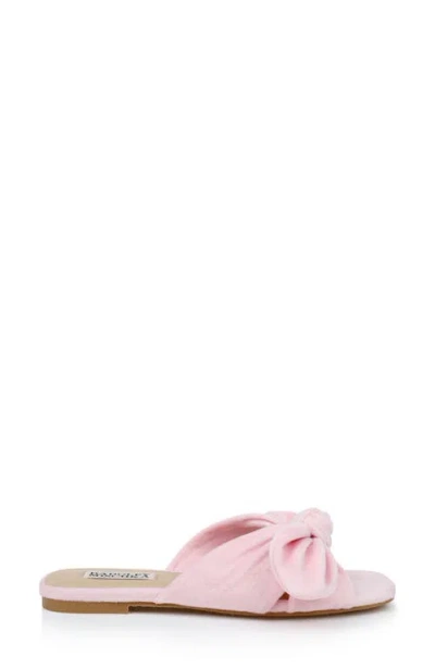 Badgley Mischka Collection Darla Slide Sandal In Pink