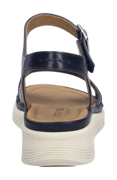 Josef Seibel Sevran Ankle Strap Platform Wedge Sandal In Black