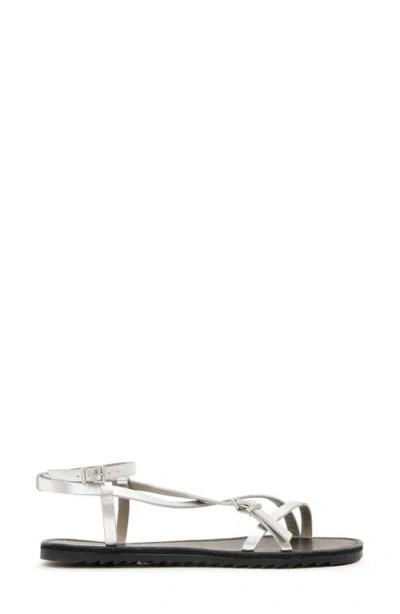 Allsaints Tyla Ankle Strap Sandal In Silver