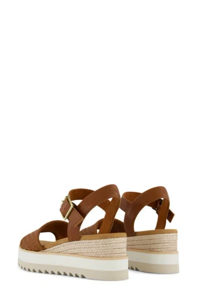 Toms Women's Diana Leopard Wedge Sandal - Grösse Eu 39 Sandalen In Brown