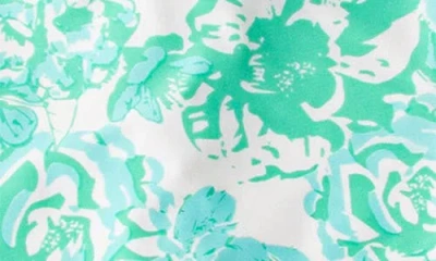 Shade Critters Charming Rose Long Sleeve Rashguard In Blue