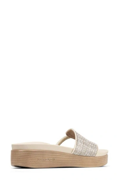 Donald Pliner Fifi Platform Wedge Flip Flop In Neutral