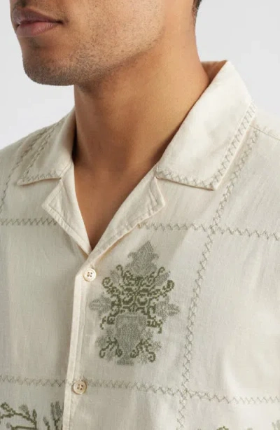 Rails Clairo Quilt Squares Short Sleeve Shirt In Neutral