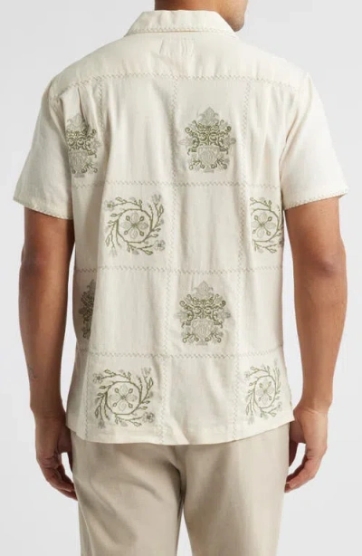 Rails Clairo Quilt Squares Short Sleeve Shirt In Neutral