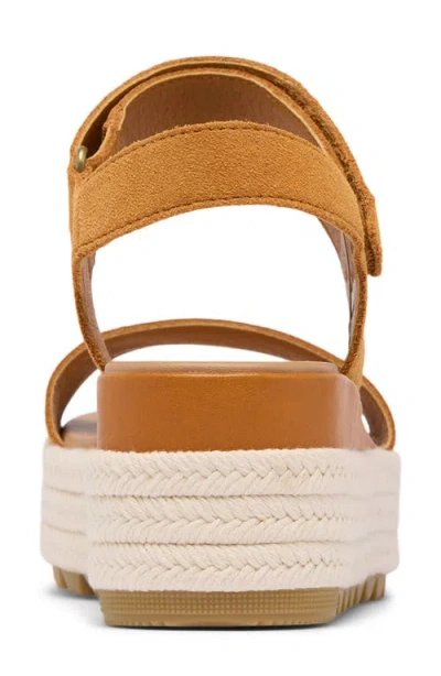 Sorel Cameron Flatform Sandal In Gold