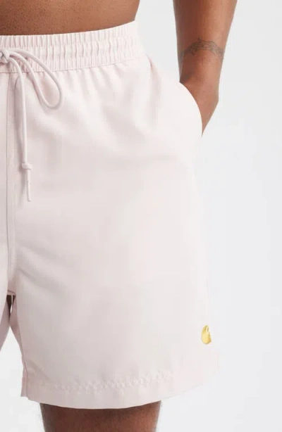 Carhartt Work In Progress Chase Swim Trunks In White