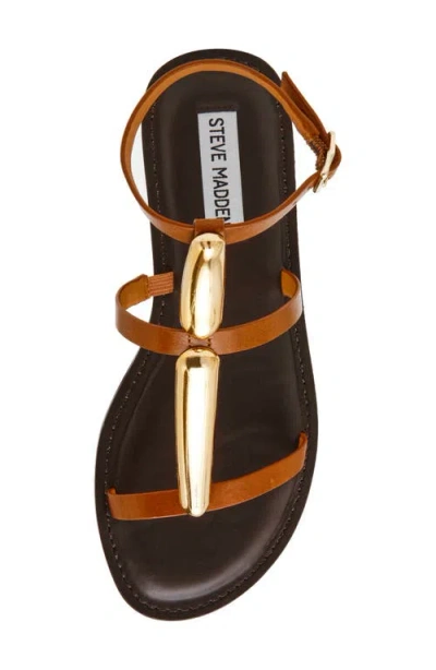 Steve Madden Alma Gladiator Sandal In Tan Leather