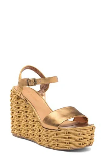Steve Madden Pinky Espadrille Platform Wedge Sandal In Brown