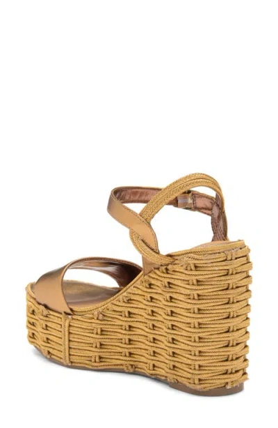 Steve Madden Pinky Espadrille Platform Wedge Sandal In Brown