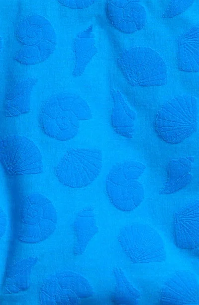 Miken Swim Kids' Tie Front Jacquard Two-piece Swimsuit In Blue