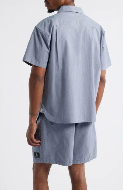 Standard Issue Relaxed Fit Camp Shirt In Gray