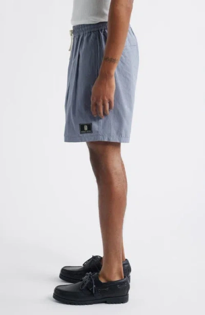 Standard Issue Camp Pleated Shorts In Gray