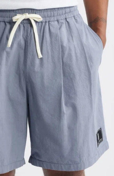 Standard Issue Camp Pleated Shorts In Gray