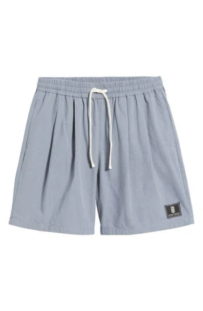 Standard Issue Camp Pleated Shorts In Gray