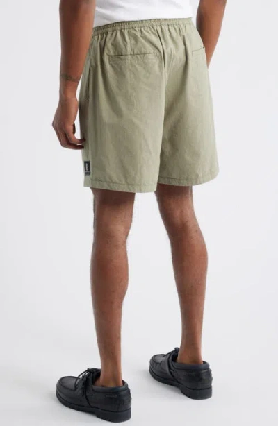 Standard Issue Camp Pleated Shorts In Gray