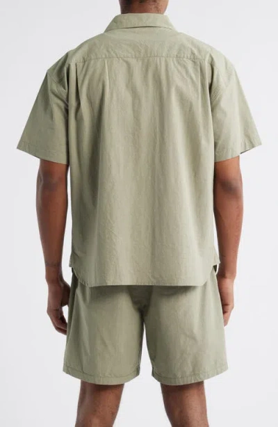 Standard Issue Relaxed Fit Camp Shirt In Gray