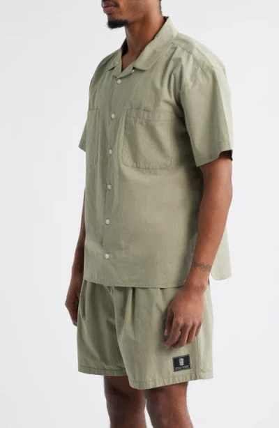 Standard Issue Relaxed Fit Camp Shirt In Gray