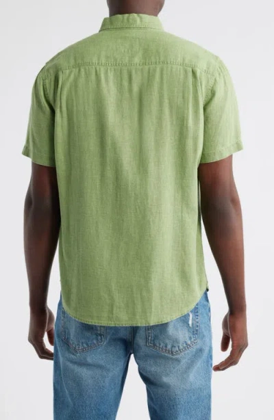 Rails Paros Short Sleeve Linen Blend Button-up Shirt In Multi