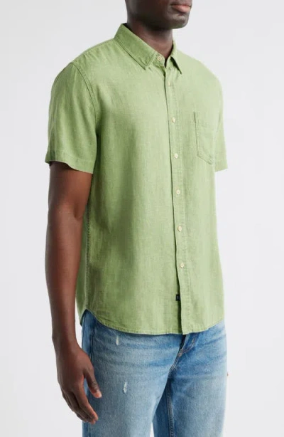 Rails Paros Short Sleeve Linen Blend Button-up Shirt In Multi