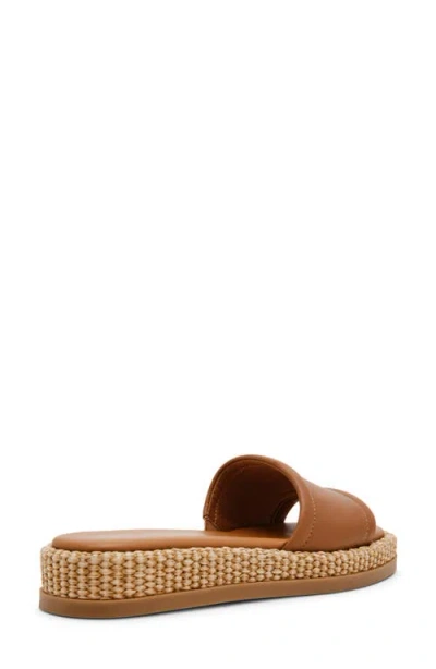 Steve Madden Women's Boardwalk Espadrille Slide Sandals In Brown