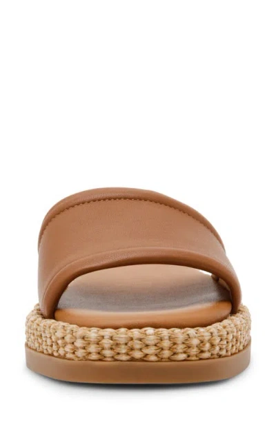 Steve Madden Women's Boardwalk Espadrille Slide Sandals In Brown