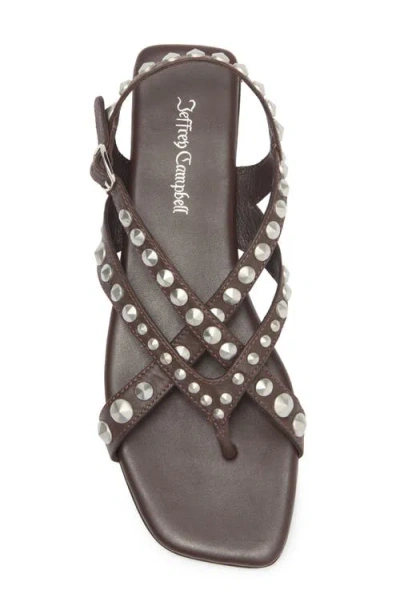 Jeffrey Campbell Xanthe Slingback Sandal In Brown