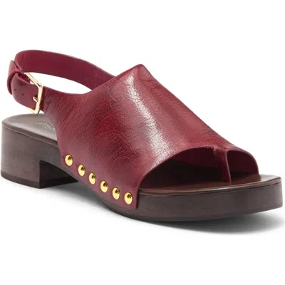 Jeffrey Campbell Pipper Slingback Platform Sandal In Red