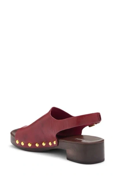 Jeffrey Campbell Pipper Slingback Platform Sandal In Red