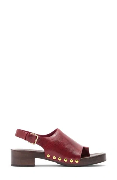 Jeffrey Campbell Pipper Slingback Platform Sandal In Red