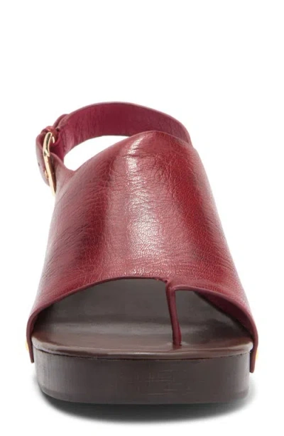 Jeffrey Campbell Pipper Slingback Platform Sandal In Red