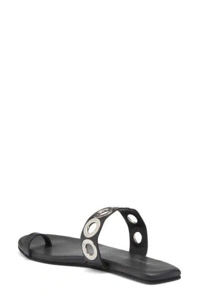 Jeffrey Campbell Riveted Slide Sandal In Black