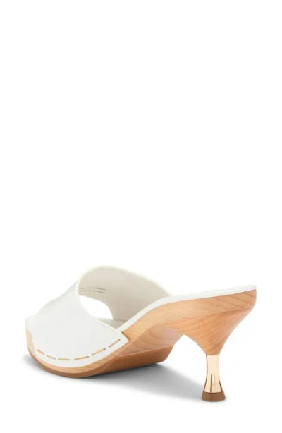 Jeffrey Campbell Cammie Platform Slide Sandal In White